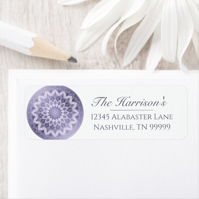 Purple Lace Mandala Wedding Address (Insitu)