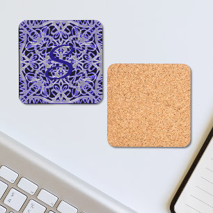 Purple Lace Pattern Coaster