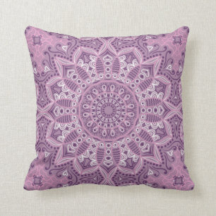 Purple Lace Pattern Cushion