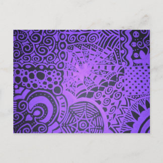 Purple Lace Postcard