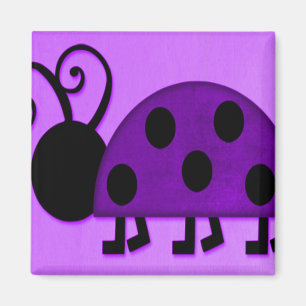 Purple Lady Bug Magnet