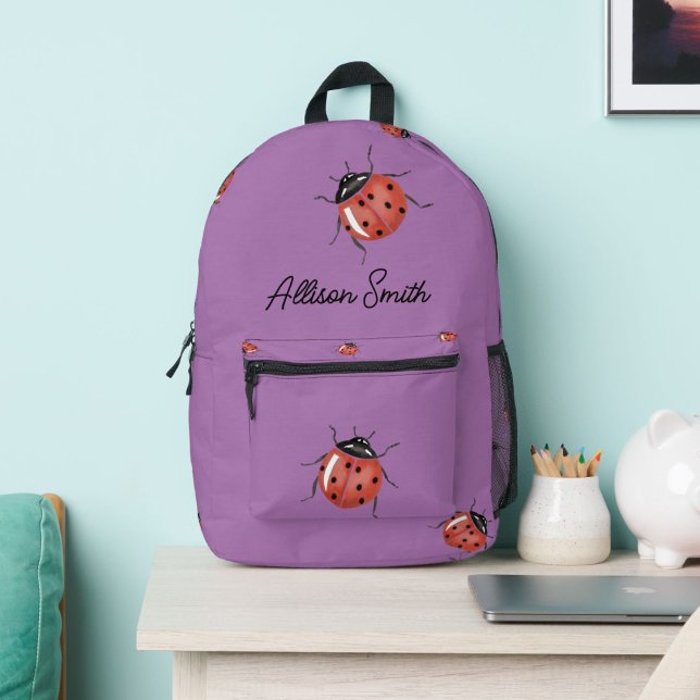 Purple Ladybug school kids backpack (Creator Uploaded)