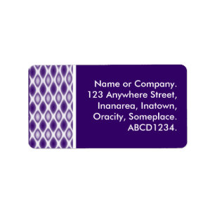 Purple Lattice Label