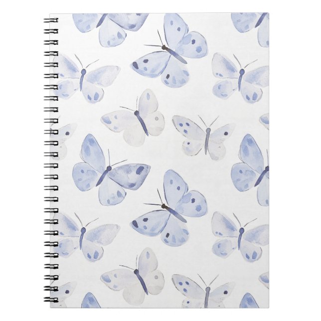 Purple Lavender Butterflies   Notebook (Front)