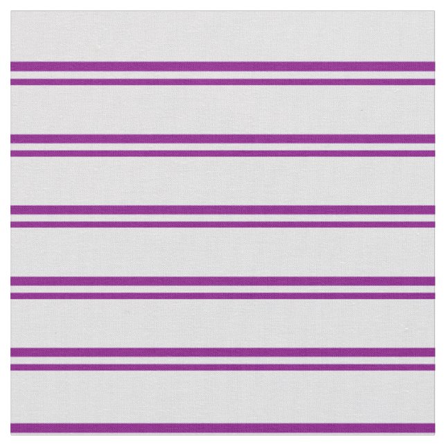 Purple & Lavender Coloured Pattern of Stripes Fabric (Close Up)