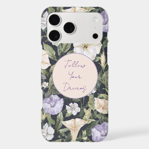 Purple Lavender Cream Petunia Flowers