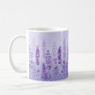 Purple Lavender Cute Aesthetic Watercolor Coffee Mug
