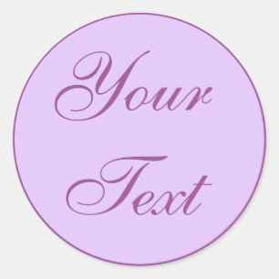 Purple & Lavender Envelope Seals with Custom Text