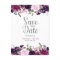 Purple Lavender Floral Boho Save the Date