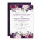 Purple Lavender Floral Boho Wedding Invitation