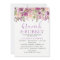 Purple Lavender Floral Brunch & Bubbly Invitation