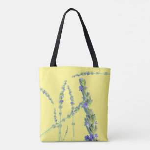 Purple Lavender Flower Tote Bag