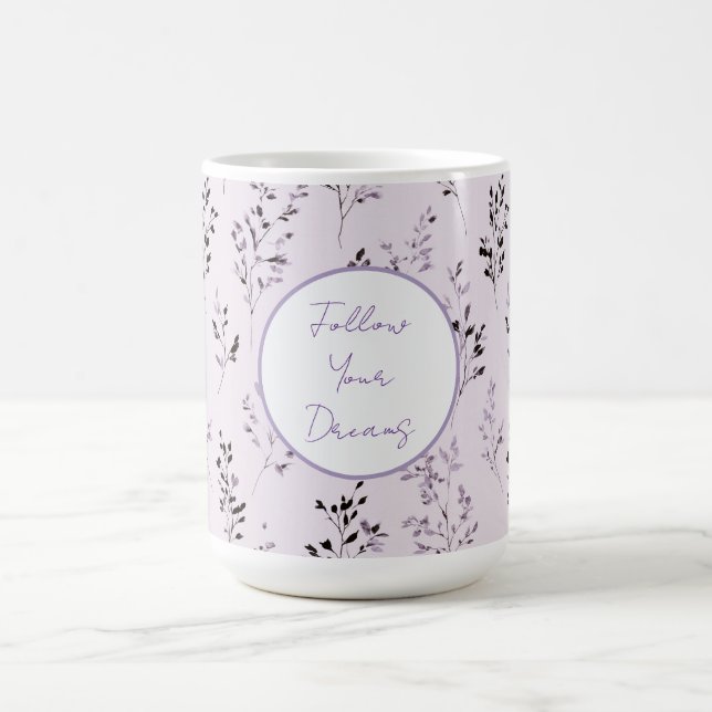 Purple Lavender Flowers   Coffee Mug (Center)