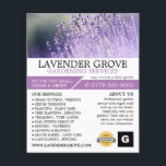 Purple Lavender, Gardening Service, Horticulturist Flyer<br><div class="desc">Purple Lavender,  Gardening Service,  Horticulturist Advertising Flyer by The Business Card Store.</div>