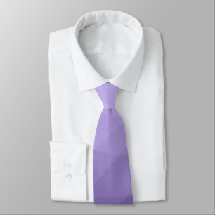 Purple lavender geometric mesh ombre pattern tie
