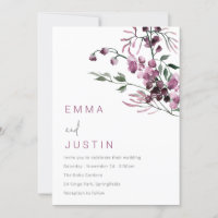 Purple Lavender Jasmine Floral Wedding 