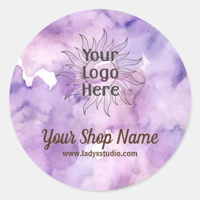 Purple Lavender Professional Sticker (Front)