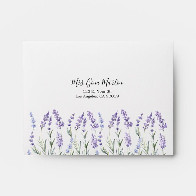 Purple, Lavender Response Envelope (Front)