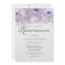 Purple Lavender Rose Dress Quinceanera Invite