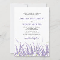 Purple lavender rustic rural modern floral wedding