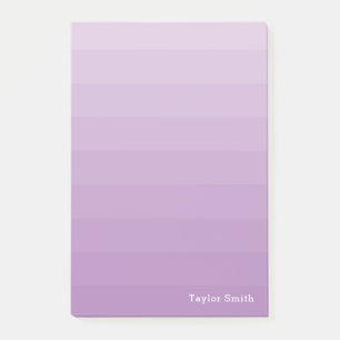 Purple Lavender Shades Youthful Text Name Post-it Notes