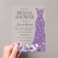 Purple Lavender Violet Dress Bridal Shower