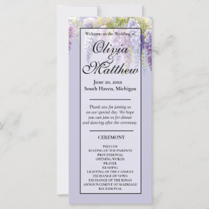 Purple lavender watercolor floral wisteria lilac