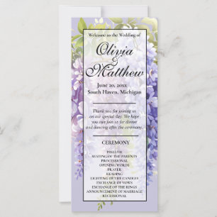 Purple lavender watercolor floral wisteria lilac
