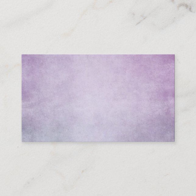 Purple Lavender Watercolor Personalised Background Business Card (Front)