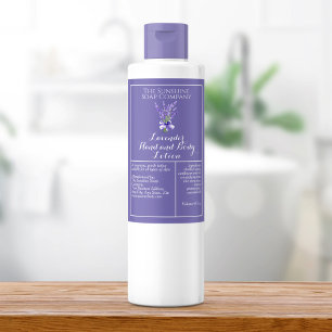 Purple Lavender waterproof cosmetics bottle label
