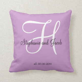 Purple Lavender Wedding keepsake pillow