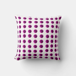 Purple Lawn Bowls Pattern, Cushion