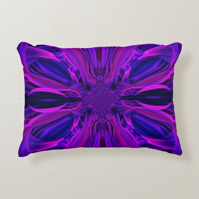 Purple Leaf Outdoor Pillow (Front)