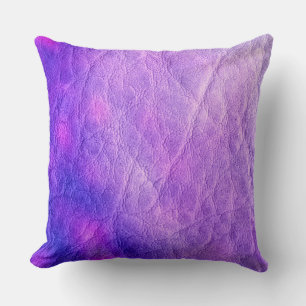 Purple Leather Cushion