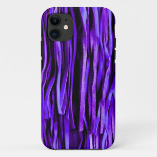 Purple Leather Fringe Fun and Fancy Case-Mate iPhone Case