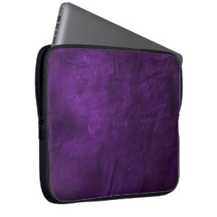 Purple Leather Laptop Sleeve