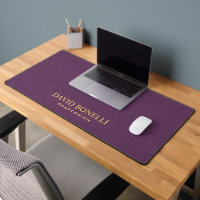 Purple Leather Masculine Personalised Elegant NAME