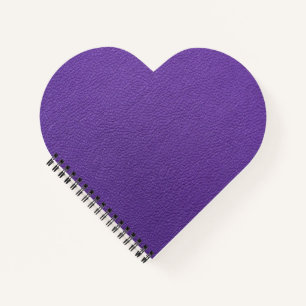 Purple leather notebook
