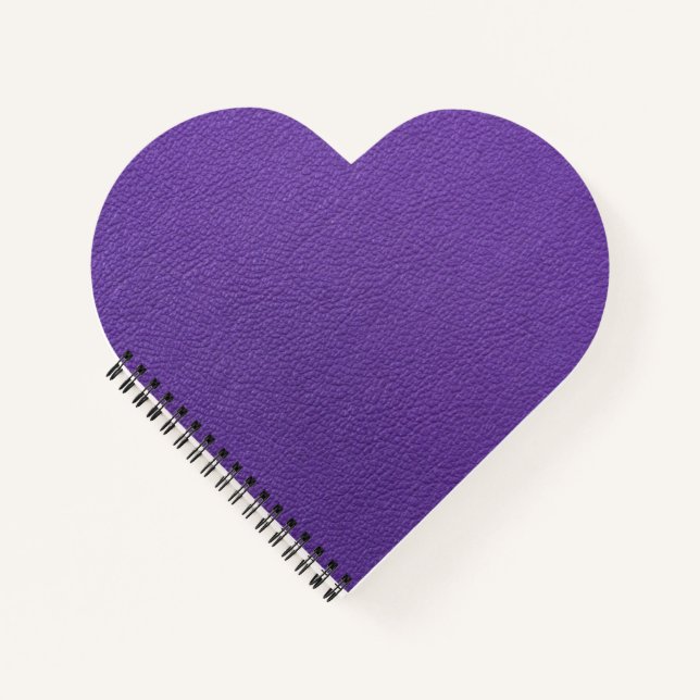 Purple leather  notebook (Front)