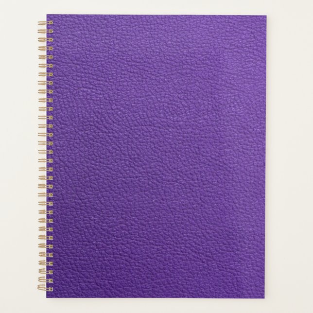 Purple leather  planner (Front)