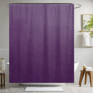 Purple Leather Shower Curtain Vibrant Bathroom