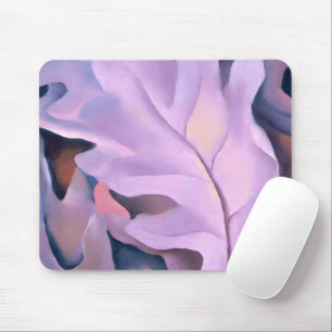 Purple Leaves by Georgia Okeeffe Mouse Pad