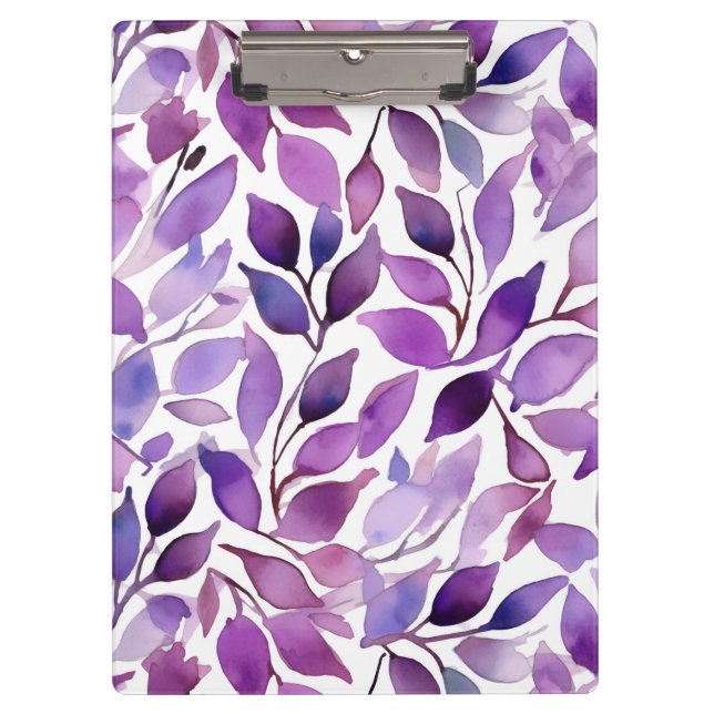 Purple Leaves Clipboard (Front)