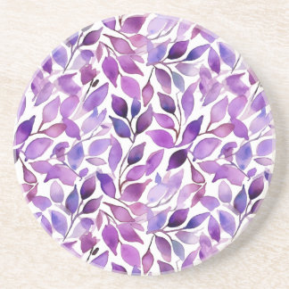Purple Leaves Coaster