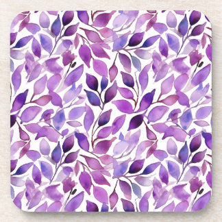 Purple Leaves Coaster