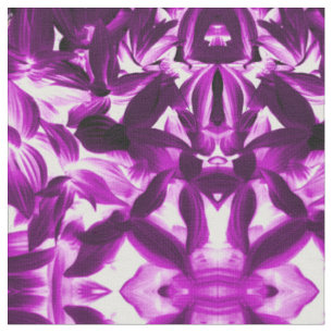 Purple Leaves Fabric