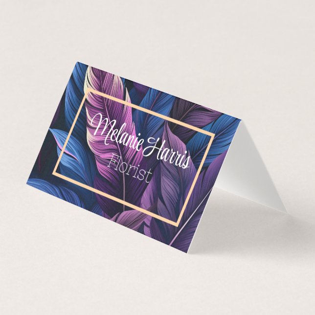 purple leaves feathers botanical (Front)