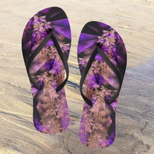 purple leaves jandals