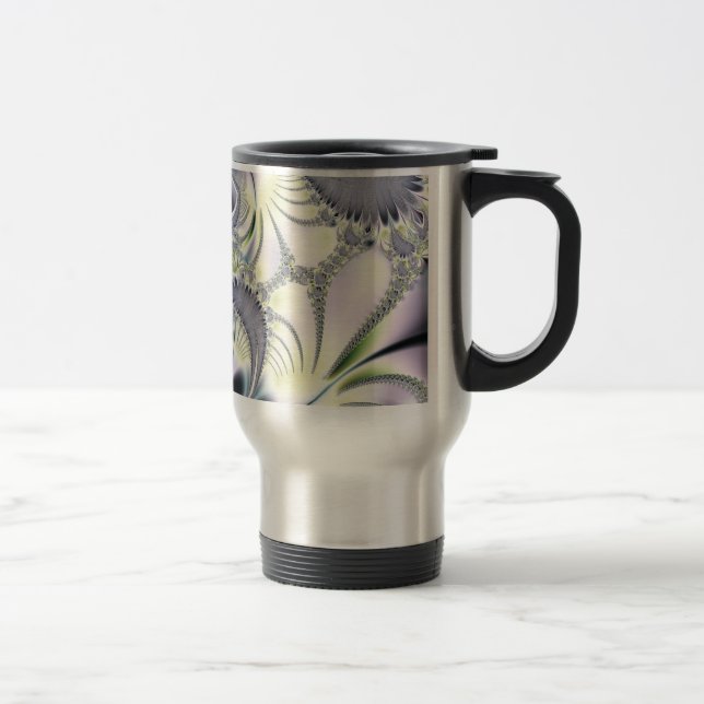 Purple Leaves Travel Mug (Right)
