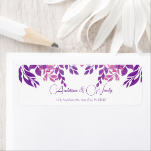 Purple Leaves Wedding Theme